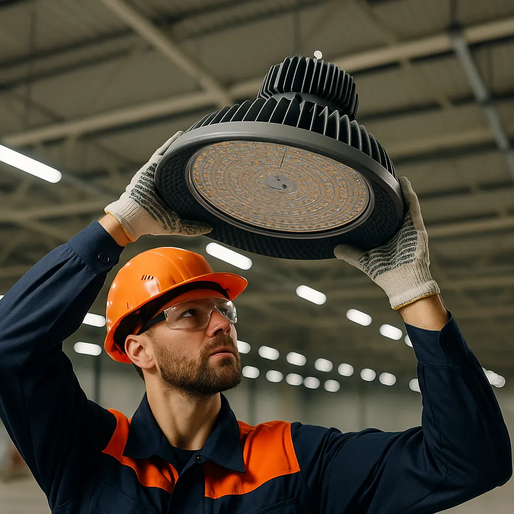 Warehouse and factory lighting installations