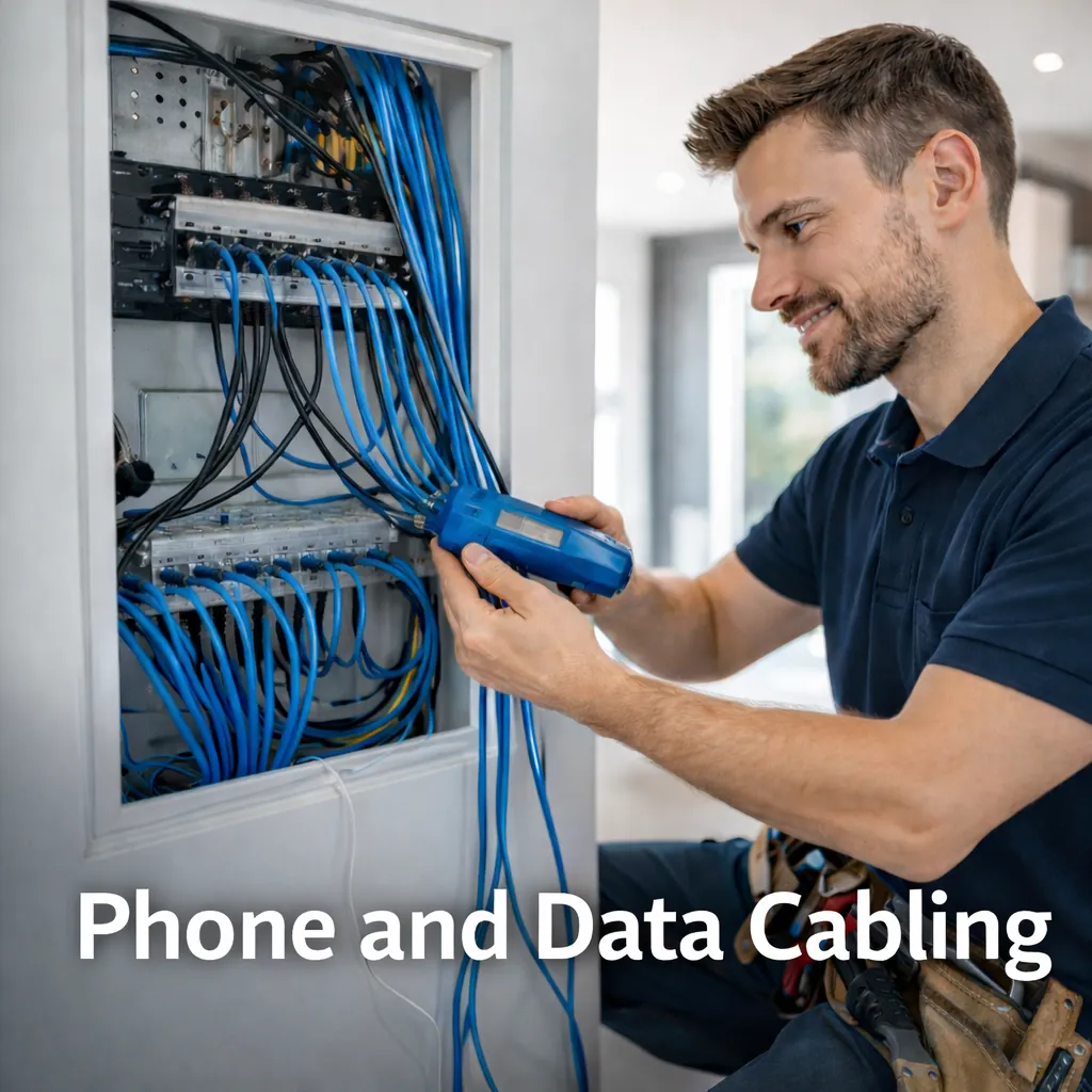 Phone and data cabling